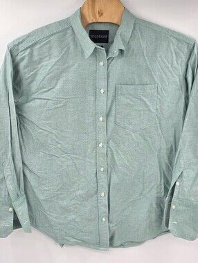 Wildfang Green The Essential Long Sleeve Oxford Button Up Shirt Mens Large